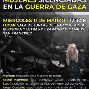Charla 'Mujeres silenciadas en la guerra de Gaza'