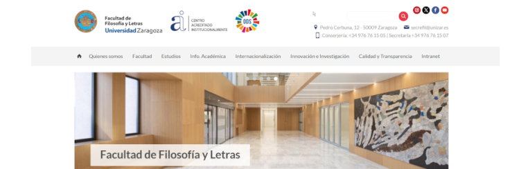 encuesta sobre la web de la facultad