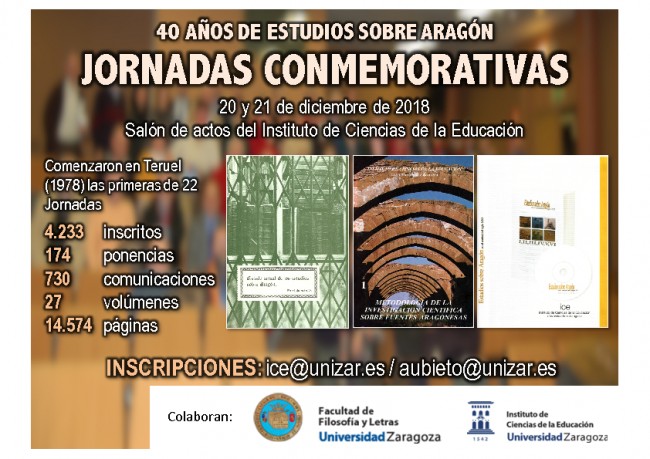 Jornadas Conmemorativas: 40 años de estudios sobre Aragón