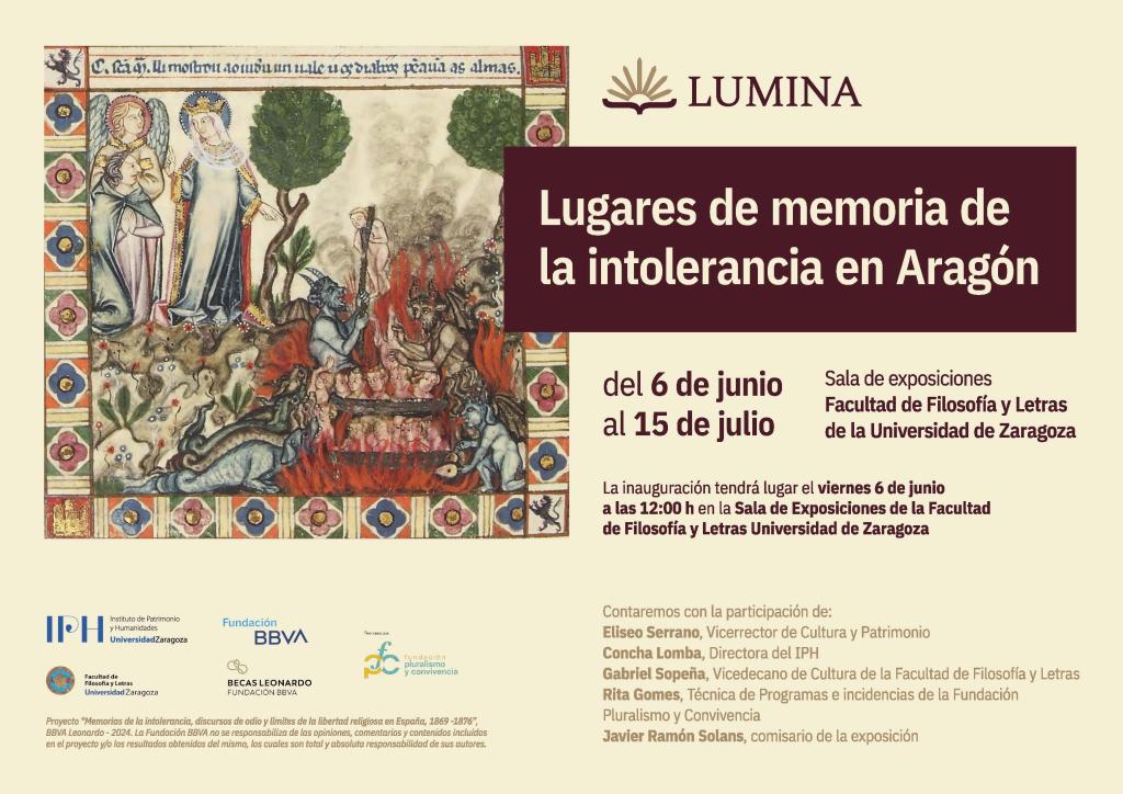 Exposición: Lugares de memoria de la intolerancia en Aragón