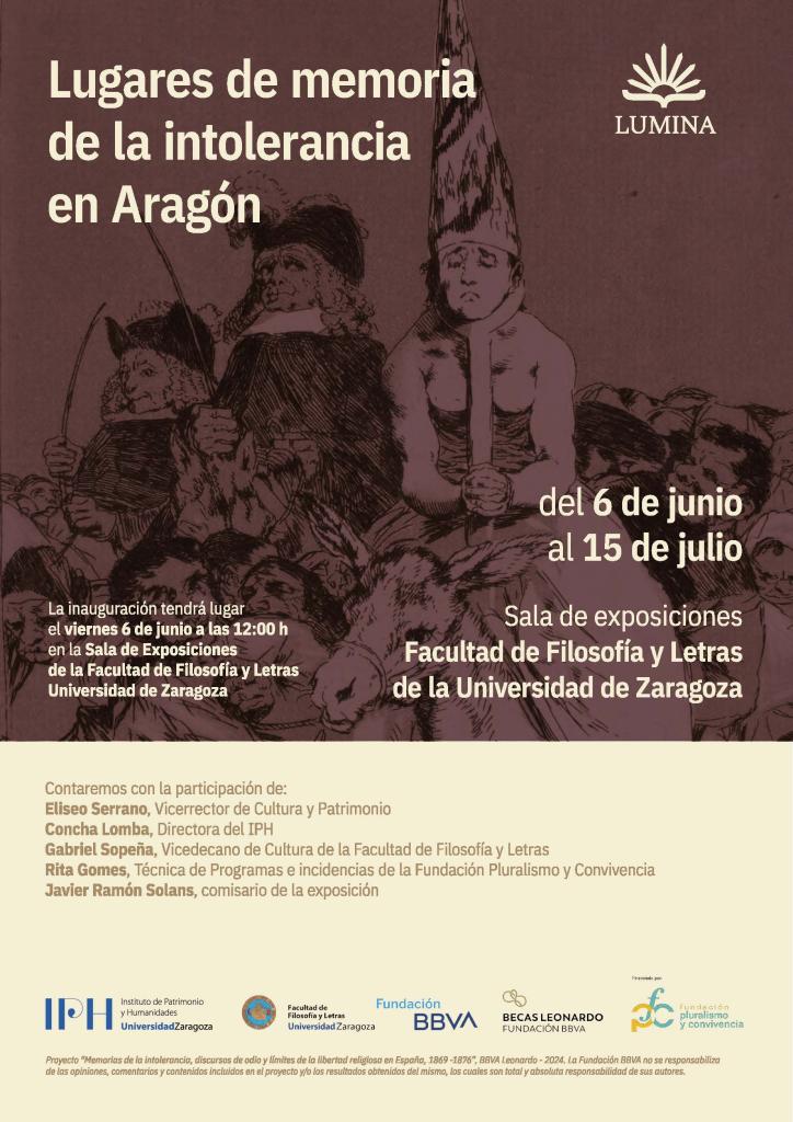 Exposición: Lugares de memoria de la intolerancia en Aragón